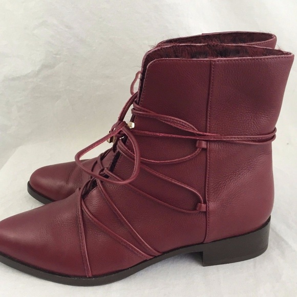Diane Von Furstenberg Shoes - Diane Von Furstenberg 6 36 Ankle Boots Booties Red